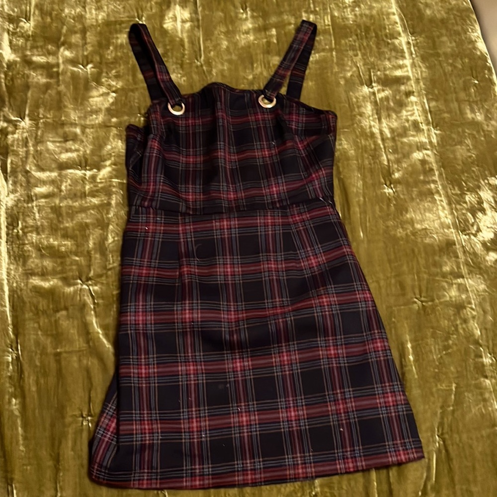Plaid mini dress